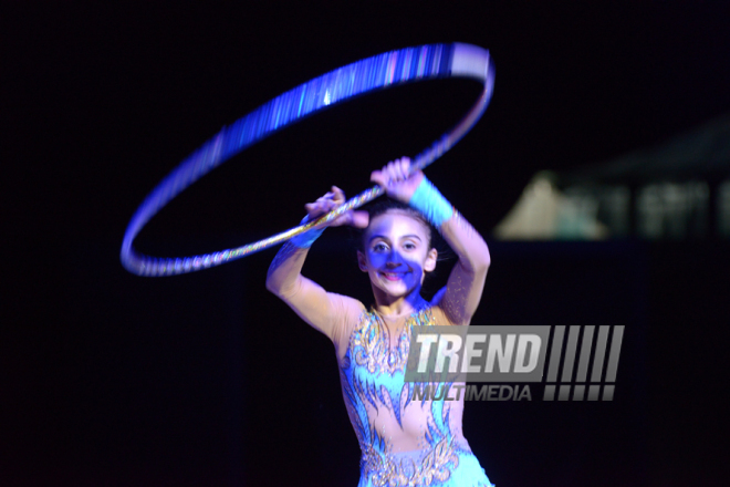 National Gymnastics Arena in Baku hosts Novruz show. Azerbaijan, 19 match, 2016
